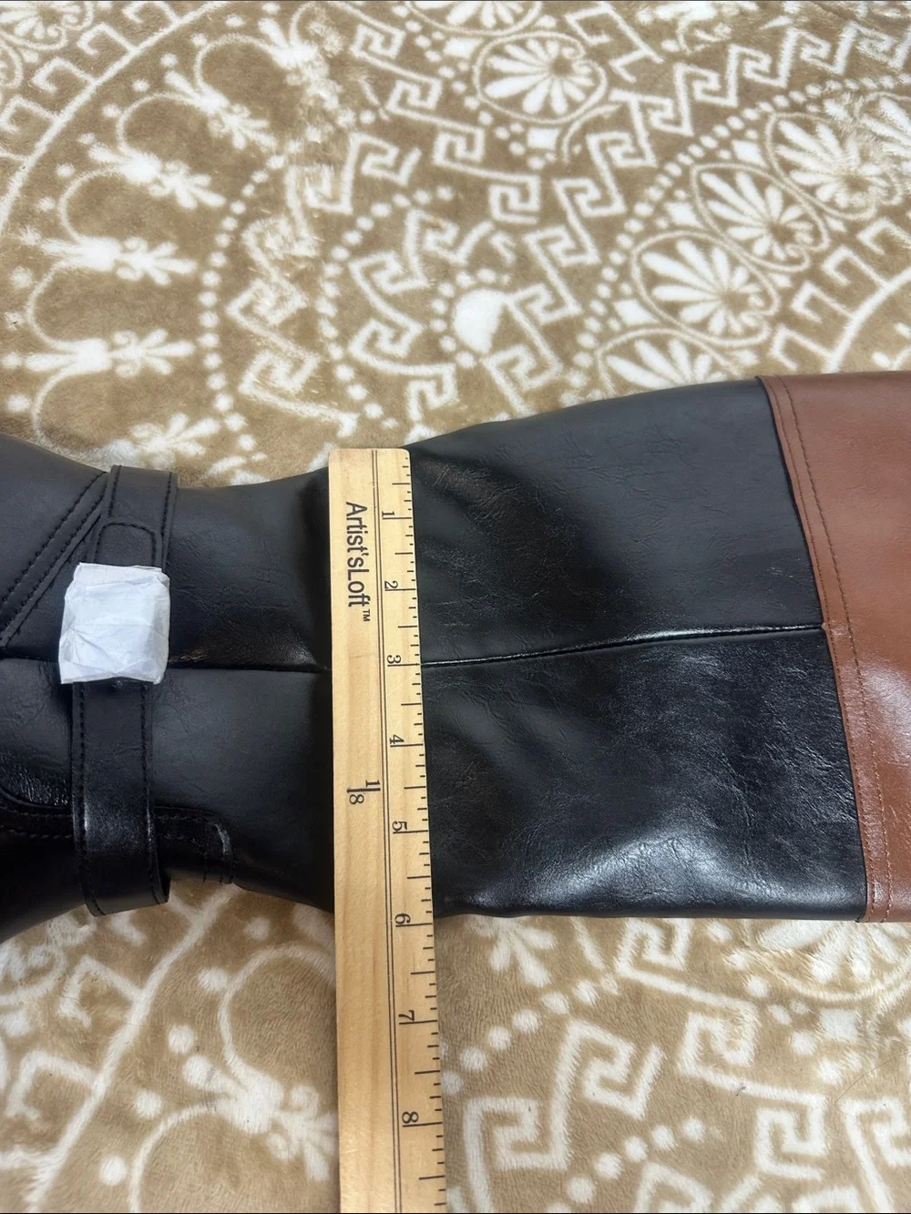 St. John's Bay Black and Brown Over-the-Knee Riding Boots